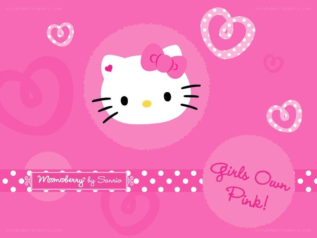 Hello Kitty pink wallpaper