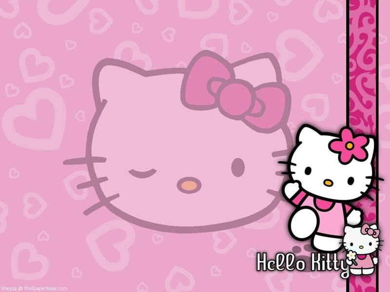 Hello Kitty pink wallpaper