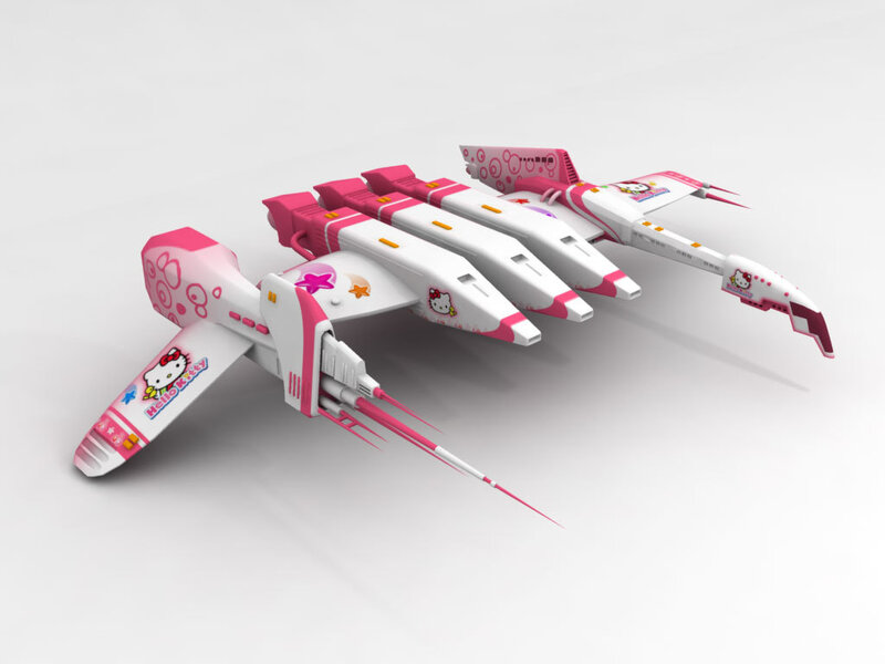Hello Kitty spaceship design