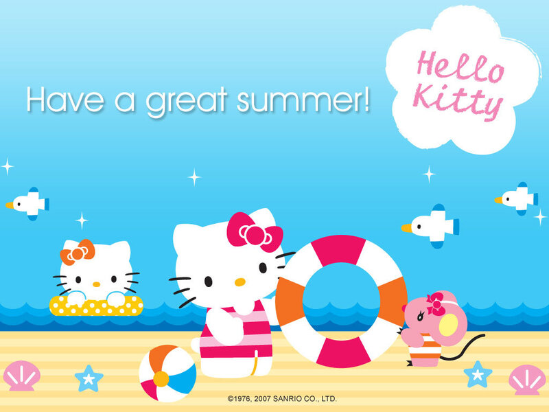 Hello Kitty summer beach