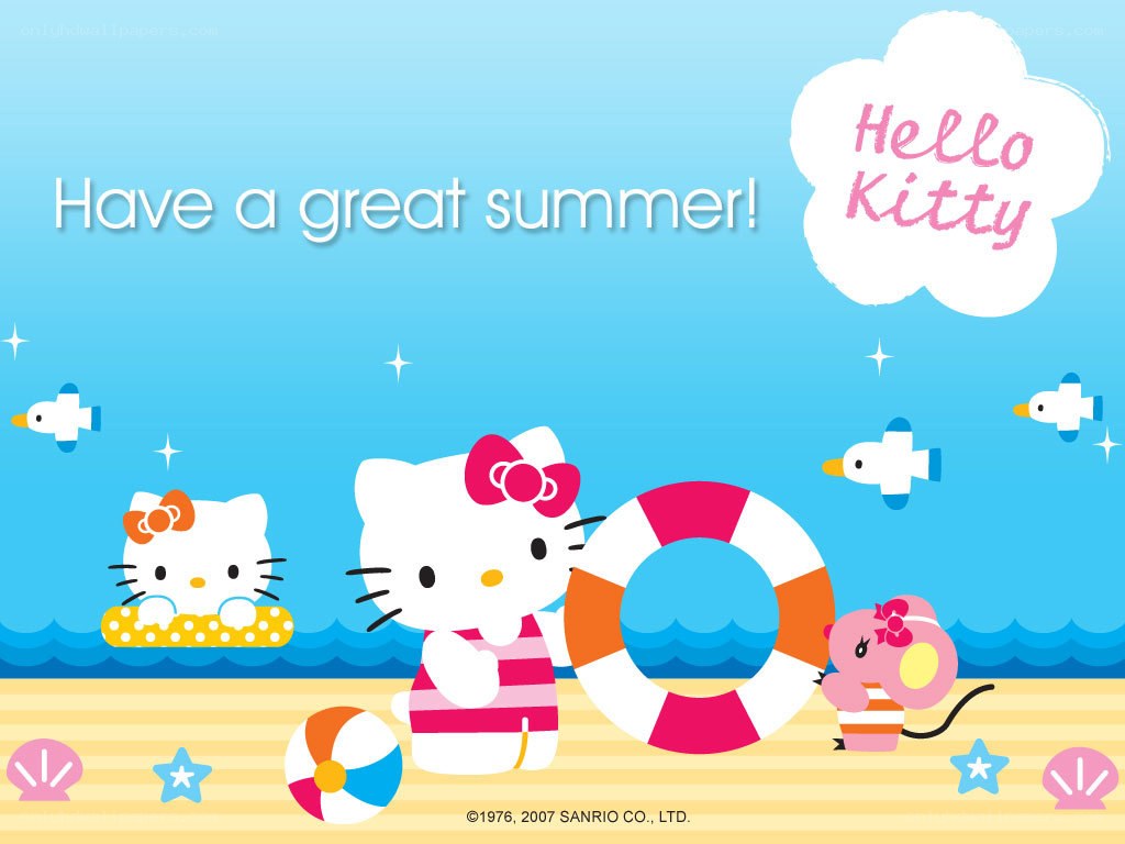 Hello Kitty summer beach