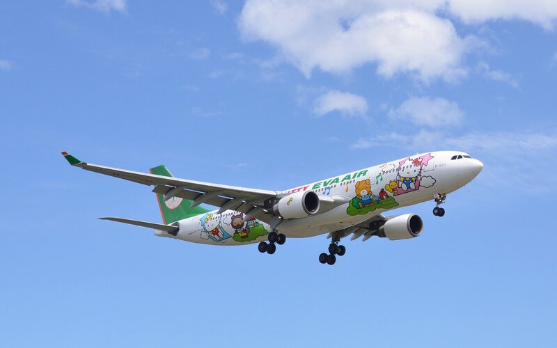 Hello Kitty themed EVA Air plane