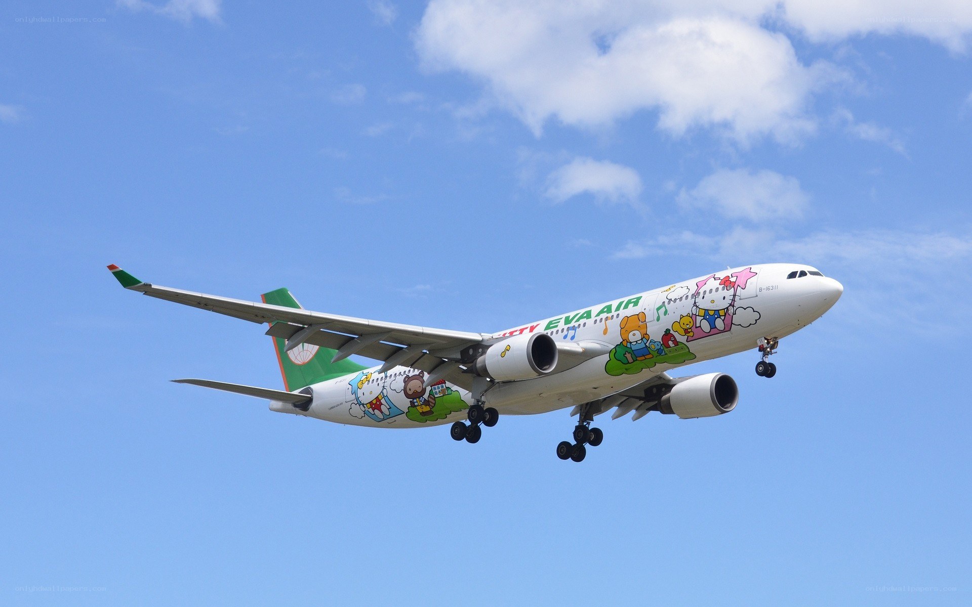 Hello Kitty themed EVA Air plane
