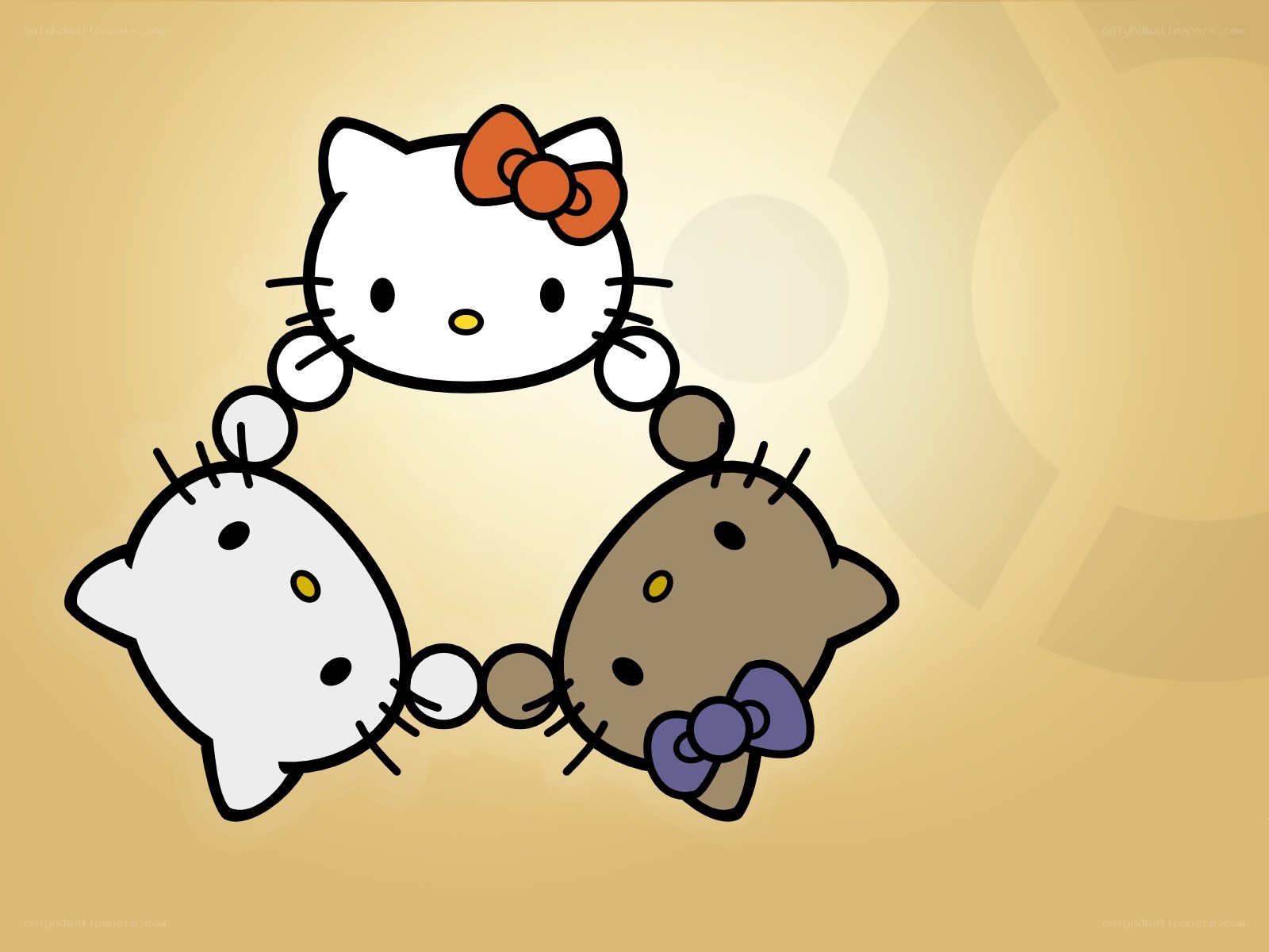Hello Kitty trio illustration