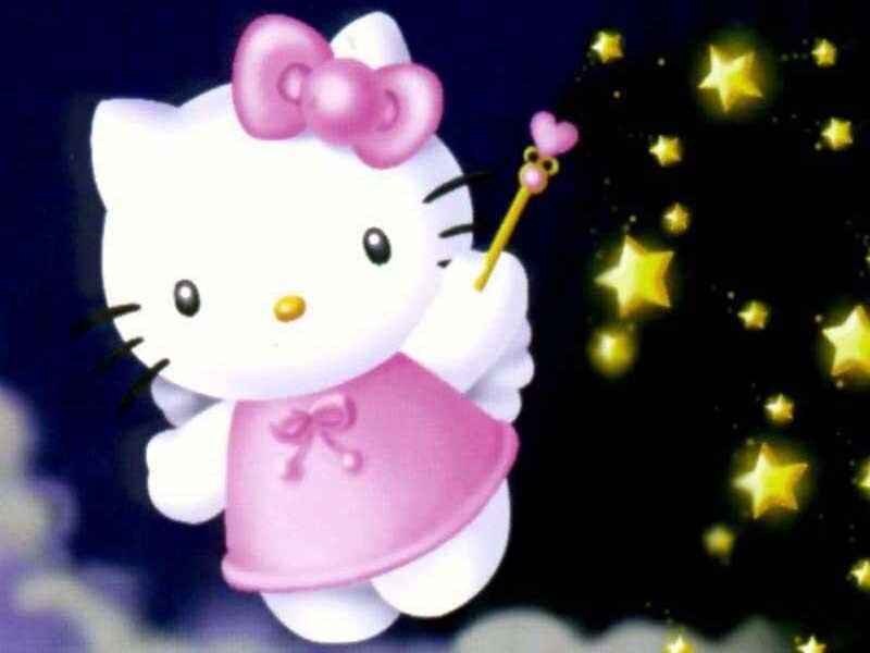 Hello Kitty with a magic wand