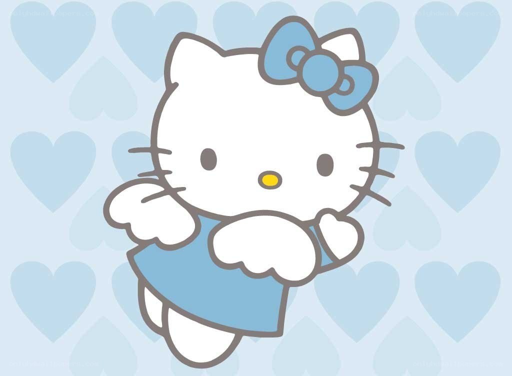 Hello Kitty with blue bow
