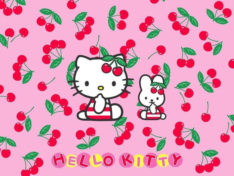 Hello Kitty with cherries