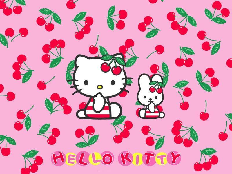Hello Kitty with cherries