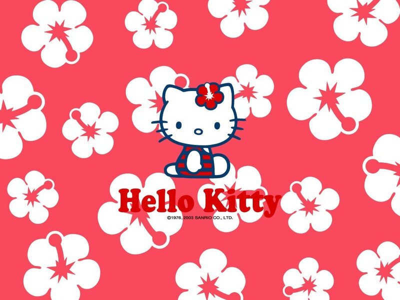 Hello Kitty with cherry blossoms