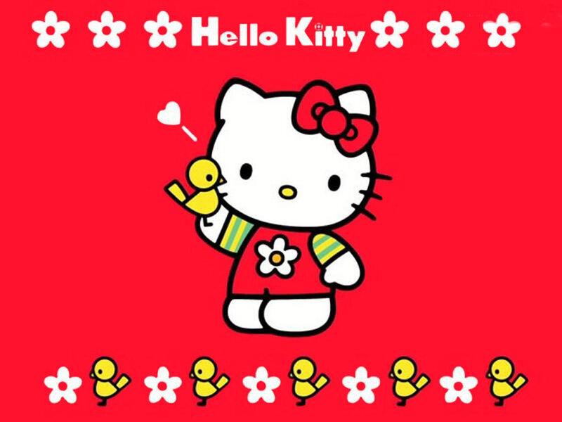 Hello Kitty with chick
