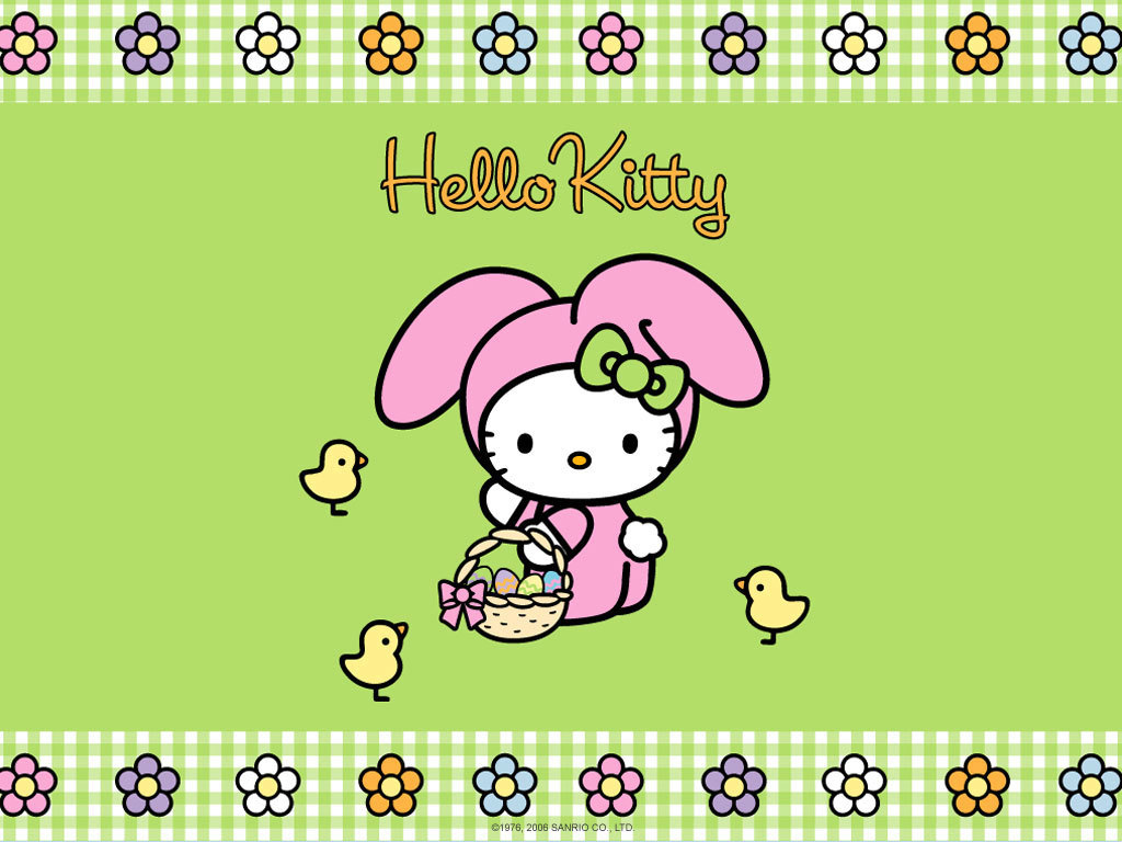 Hello Kitty with Easter basket