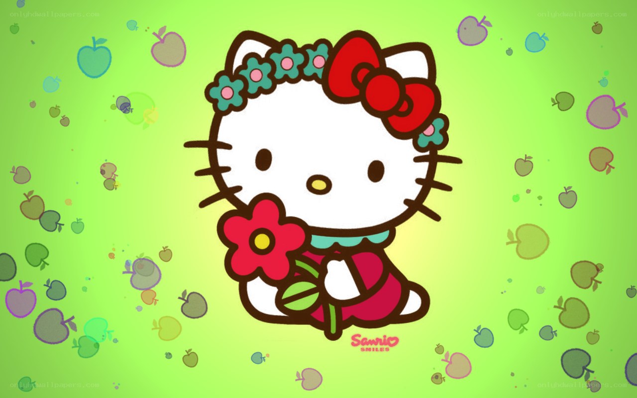 Hello Kitty with flower