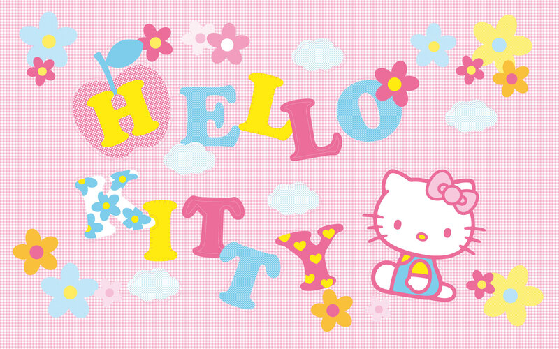 Hello Kitty with flowers