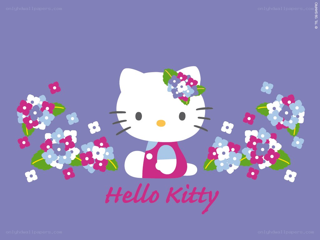 Hello Kitty with flowers
