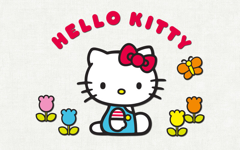 Hello Kitty with flowers