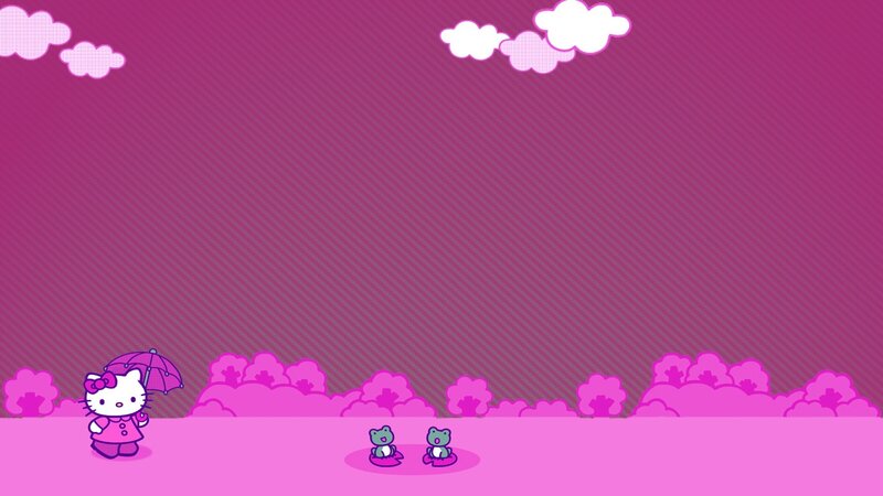 Hello Kitty with frogs