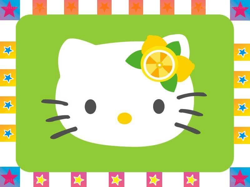 Hello Kitty with lemon flower