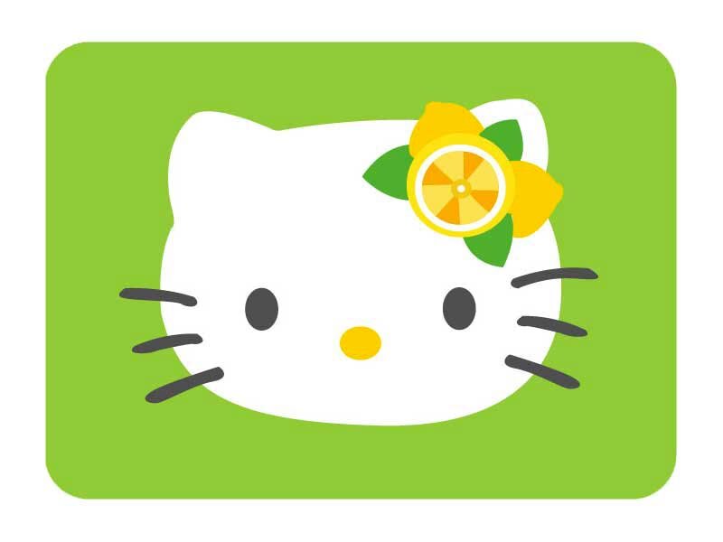 Hello Kitty with lemon flower