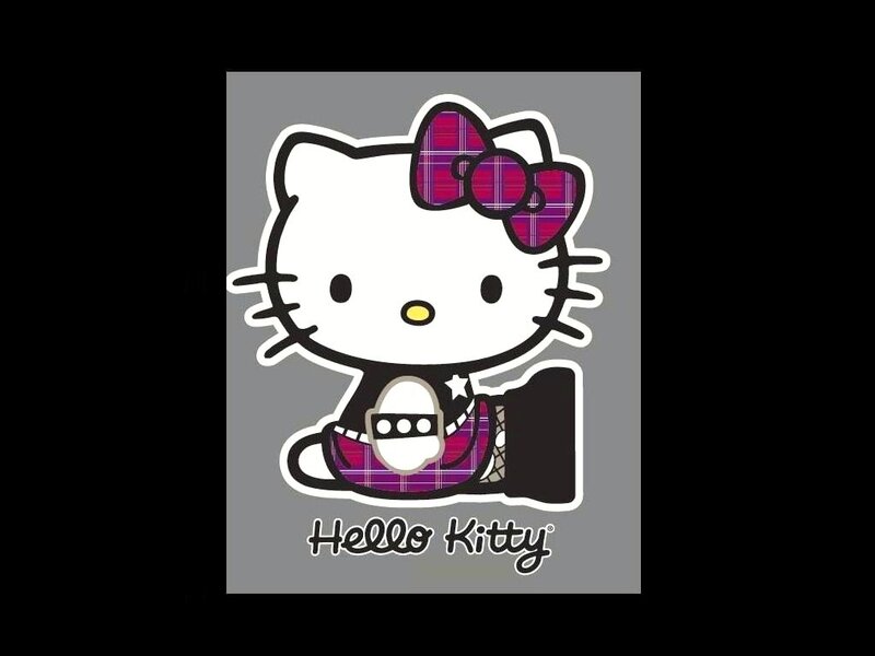 Hello Kitty with plaid bow