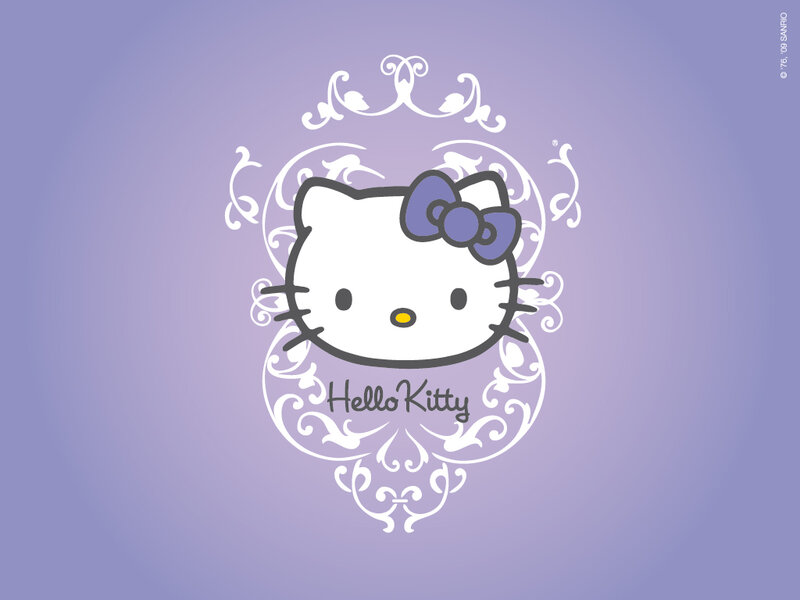 Hello Kitty with purple bow