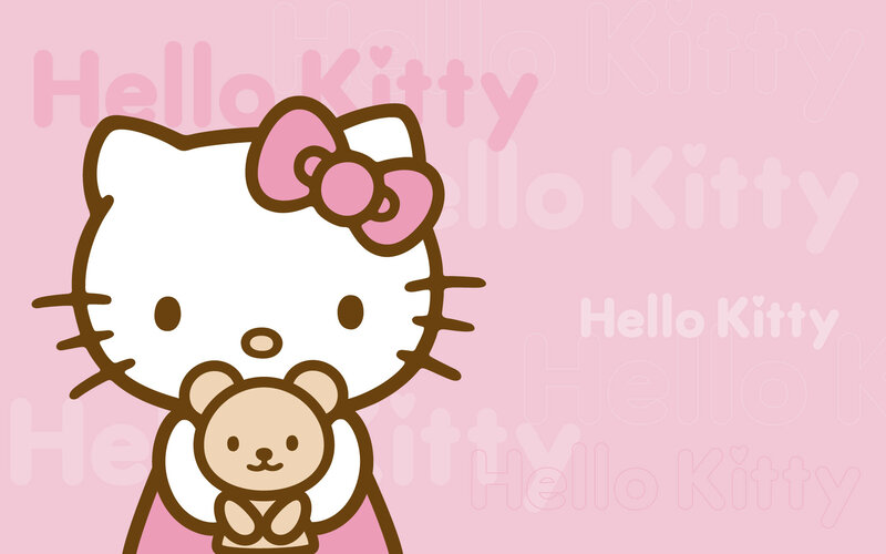 Hello Kitty with teddy bear