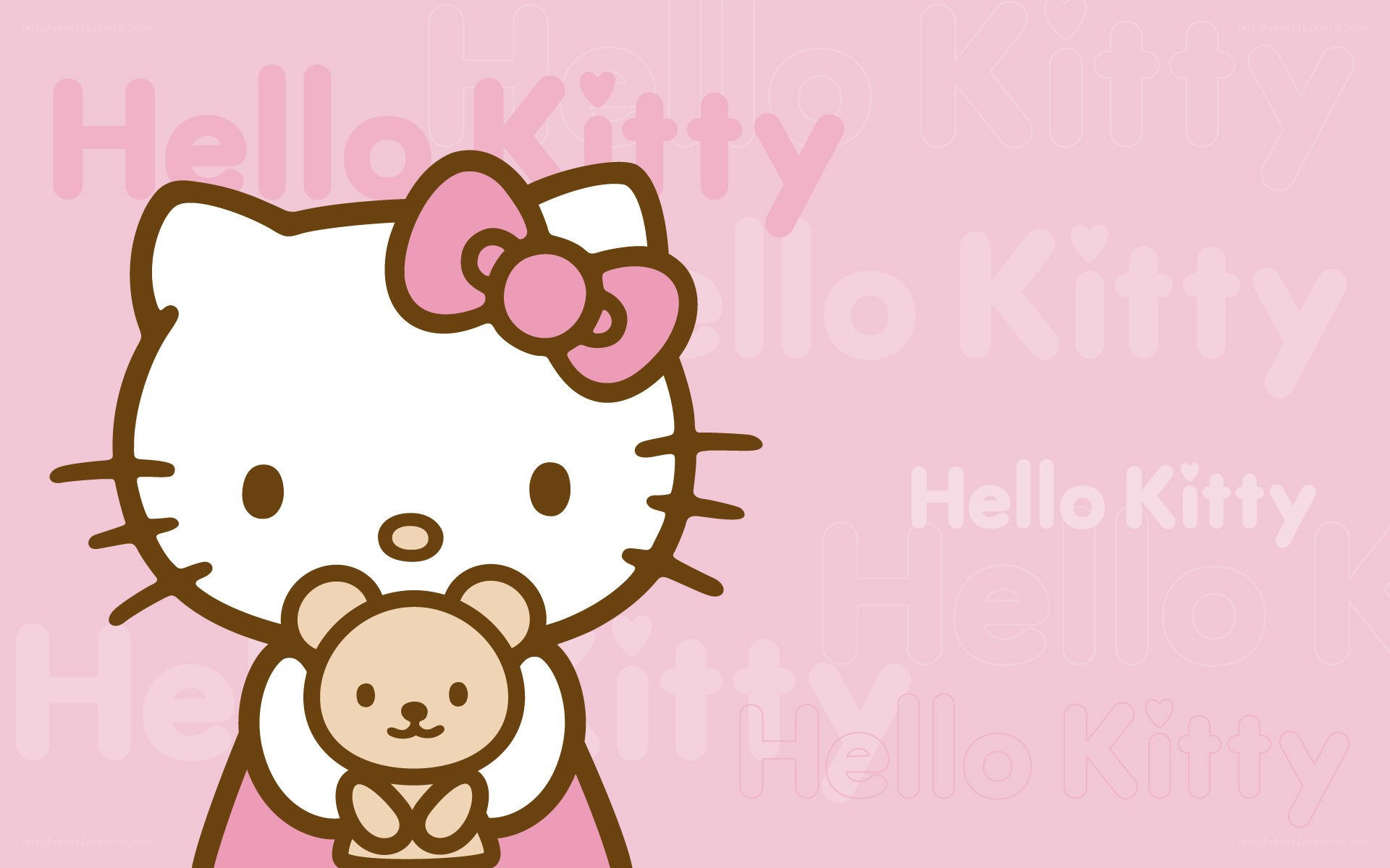 Hello Kitty with teddy bear