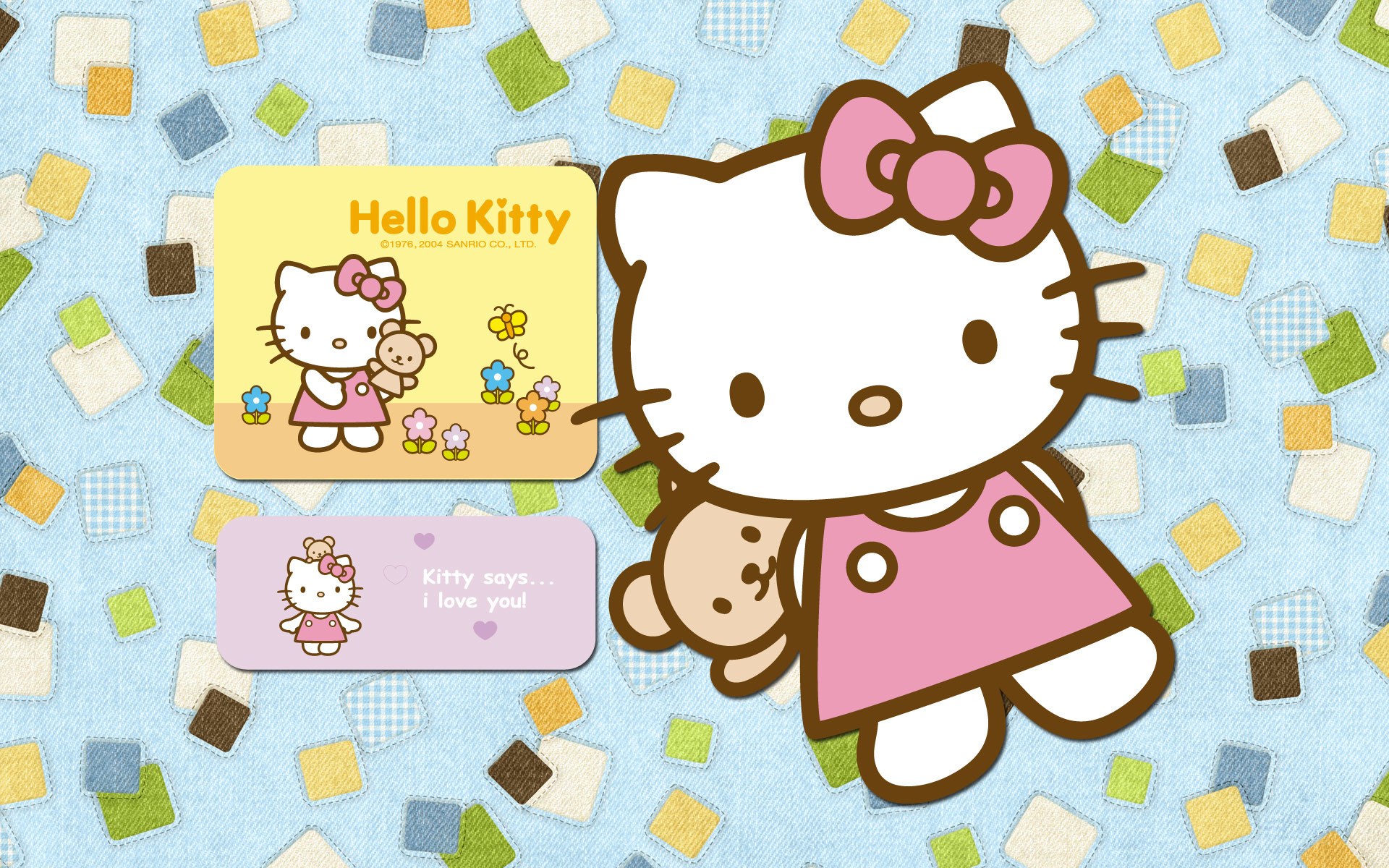 Hello Kitty with teddy bear