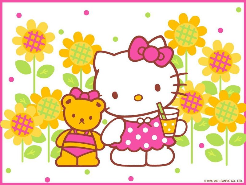 Hello Kitty with teddy bear