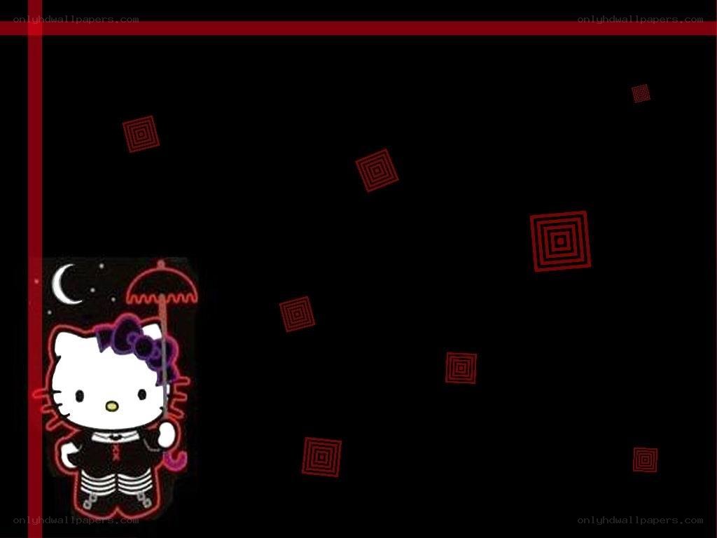 Hello Kitty with umbrella