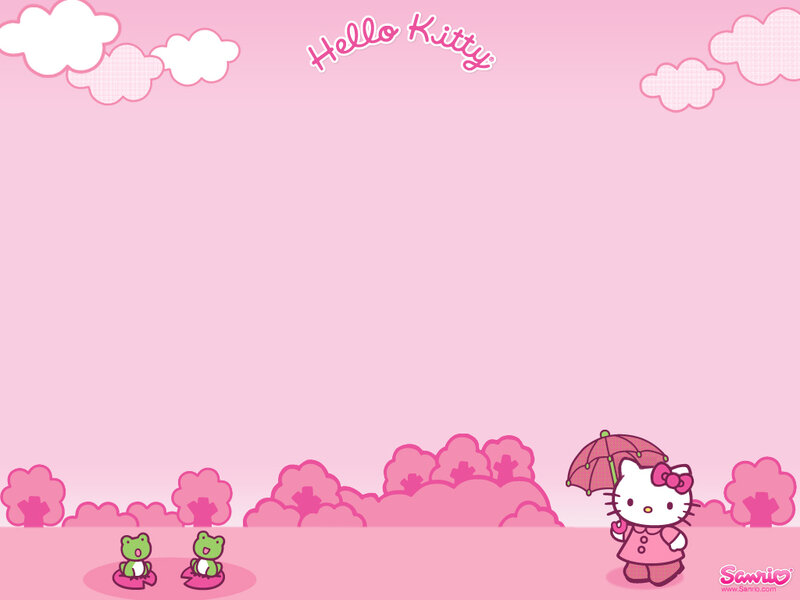 Hello Kitty with Umbrella — Pink