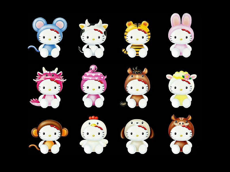 Hello Kitty zodiac characters