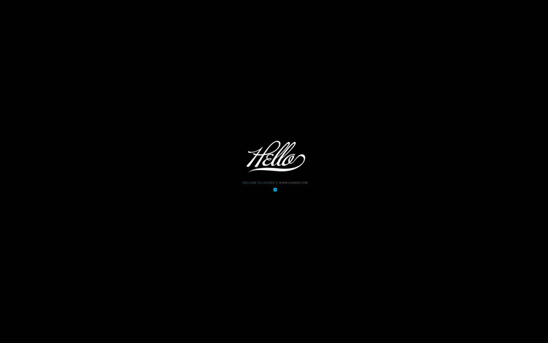 Hello welcome screen