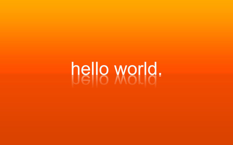 hello world text