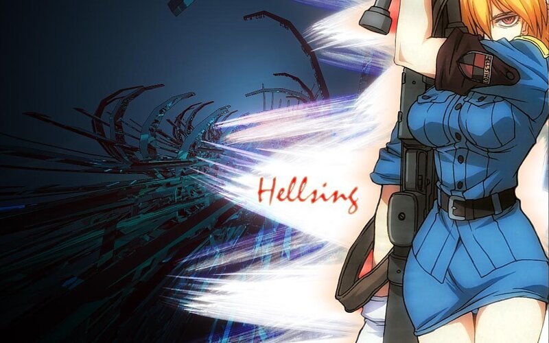 Hellsing anime action scene