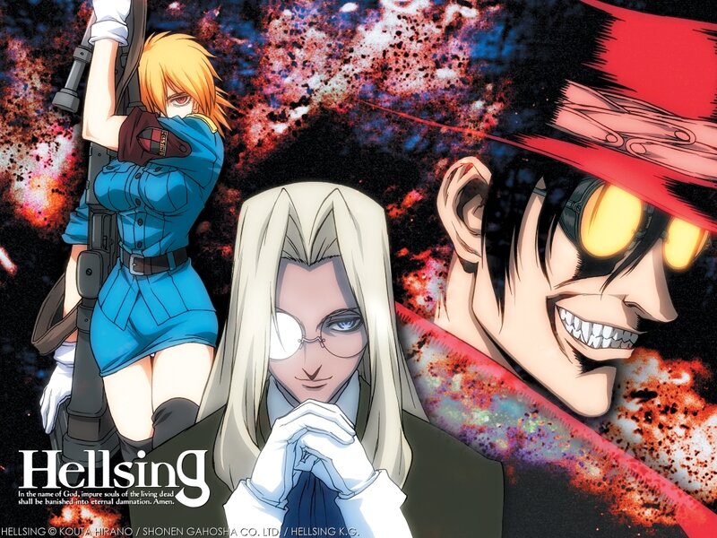 Hellsing anime character art
