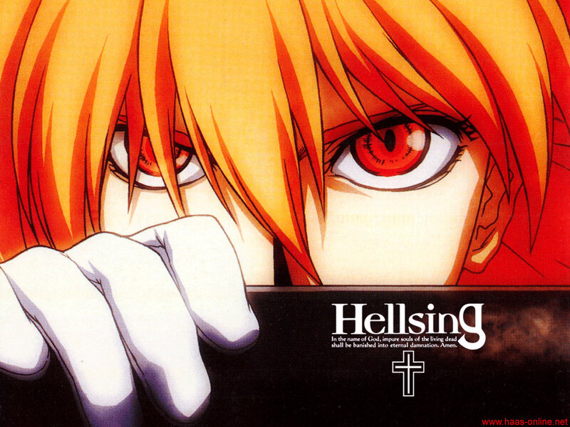 Hellsing anime character close-up
