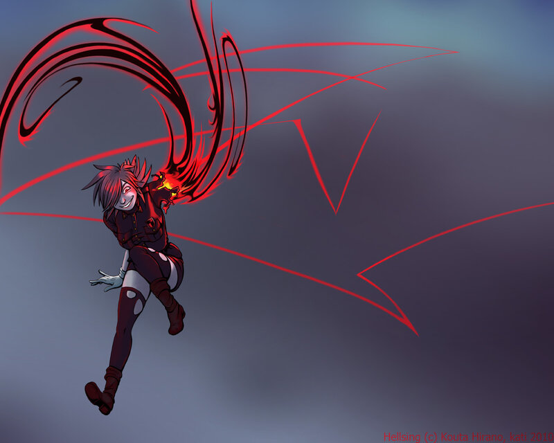 Hellsing character in action