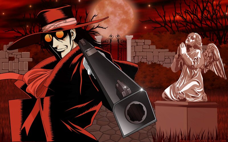 Hellsing character in graveyard