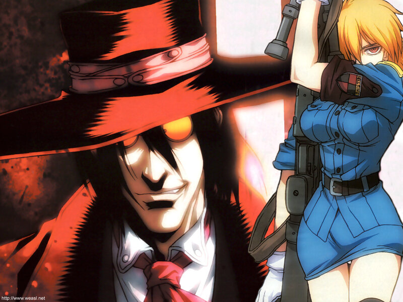 Hellsing characters in action