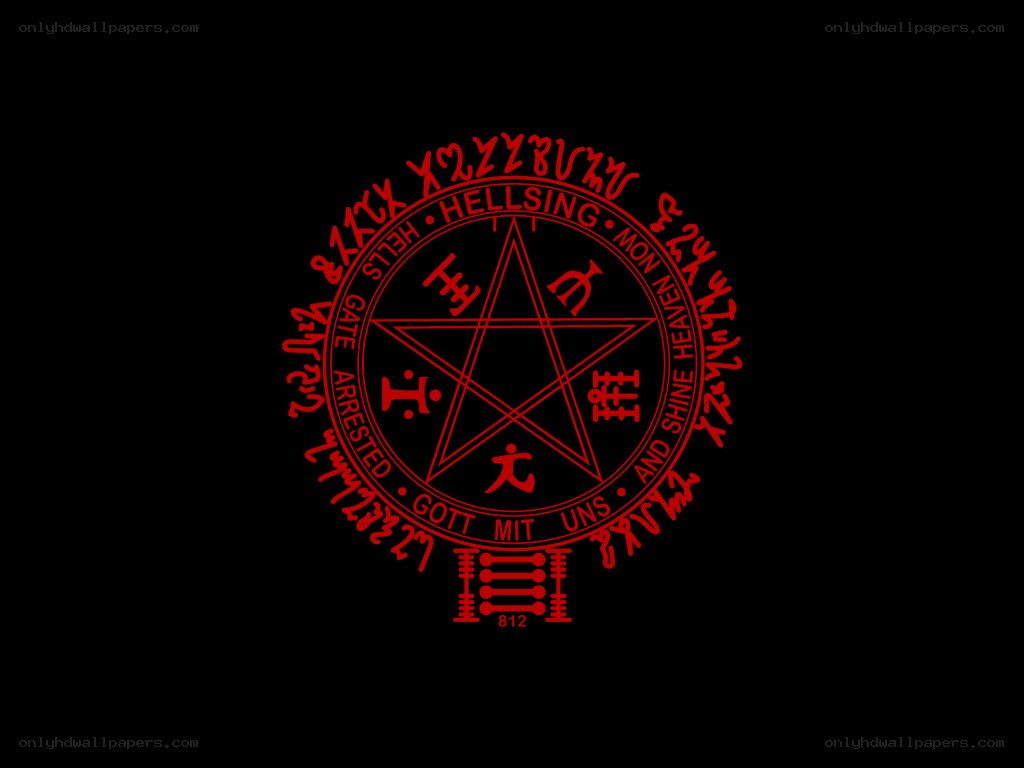 Hellsing symbol with pentagram