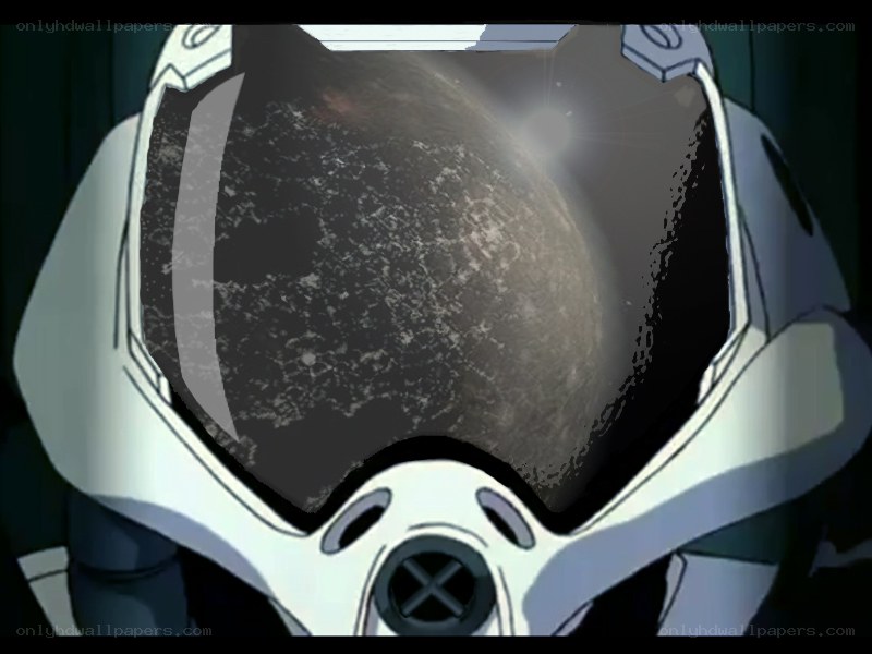 helmet visor view of planet