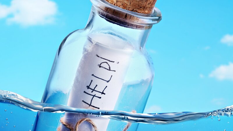 Help message in a bottle
