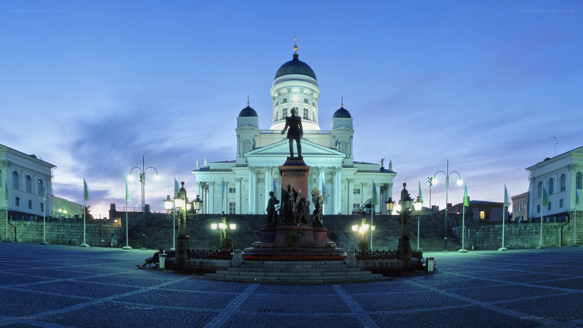 Helsinki Cathedral at dusk