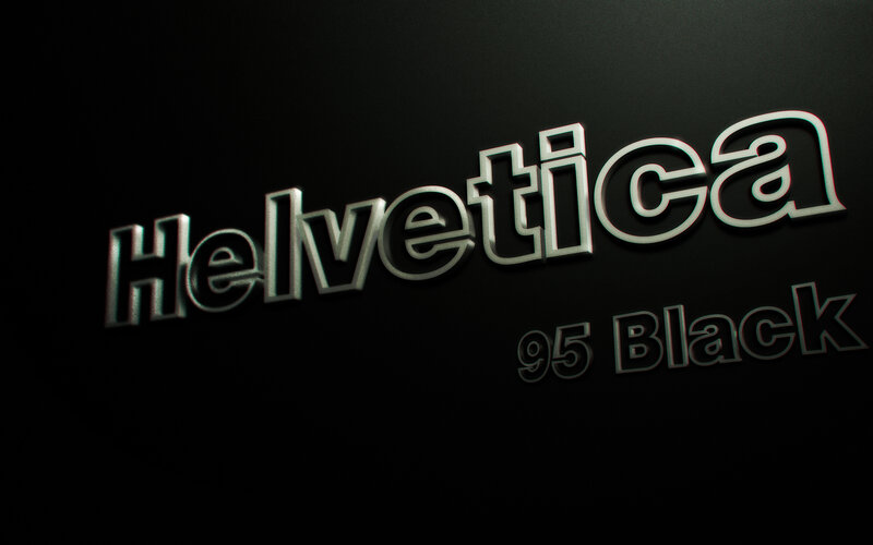 Helvetica 95 Black Text