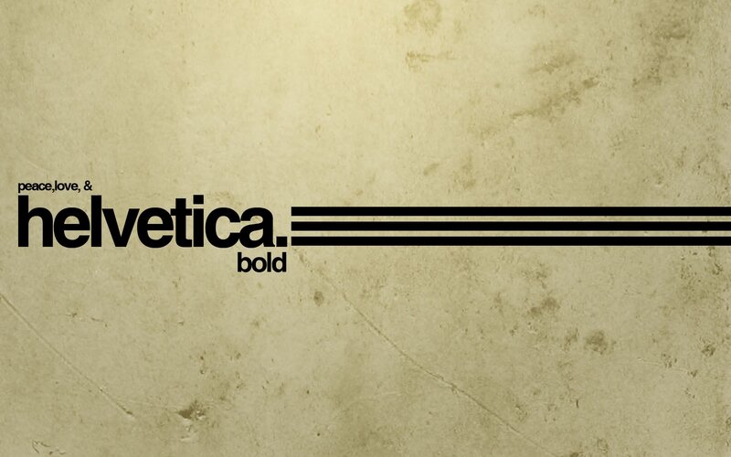 Helvetica Bold Text Design