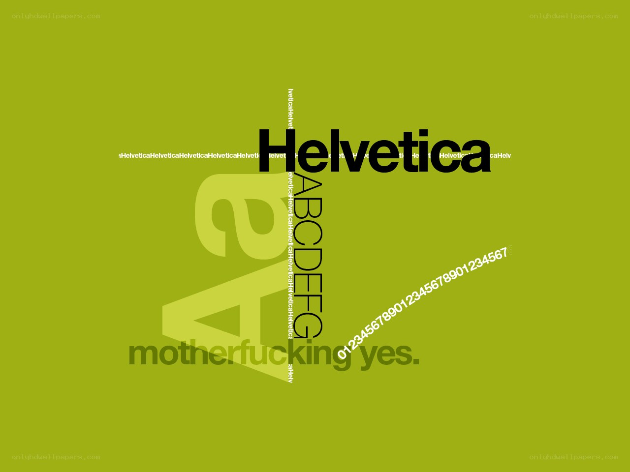 Helvetica font design