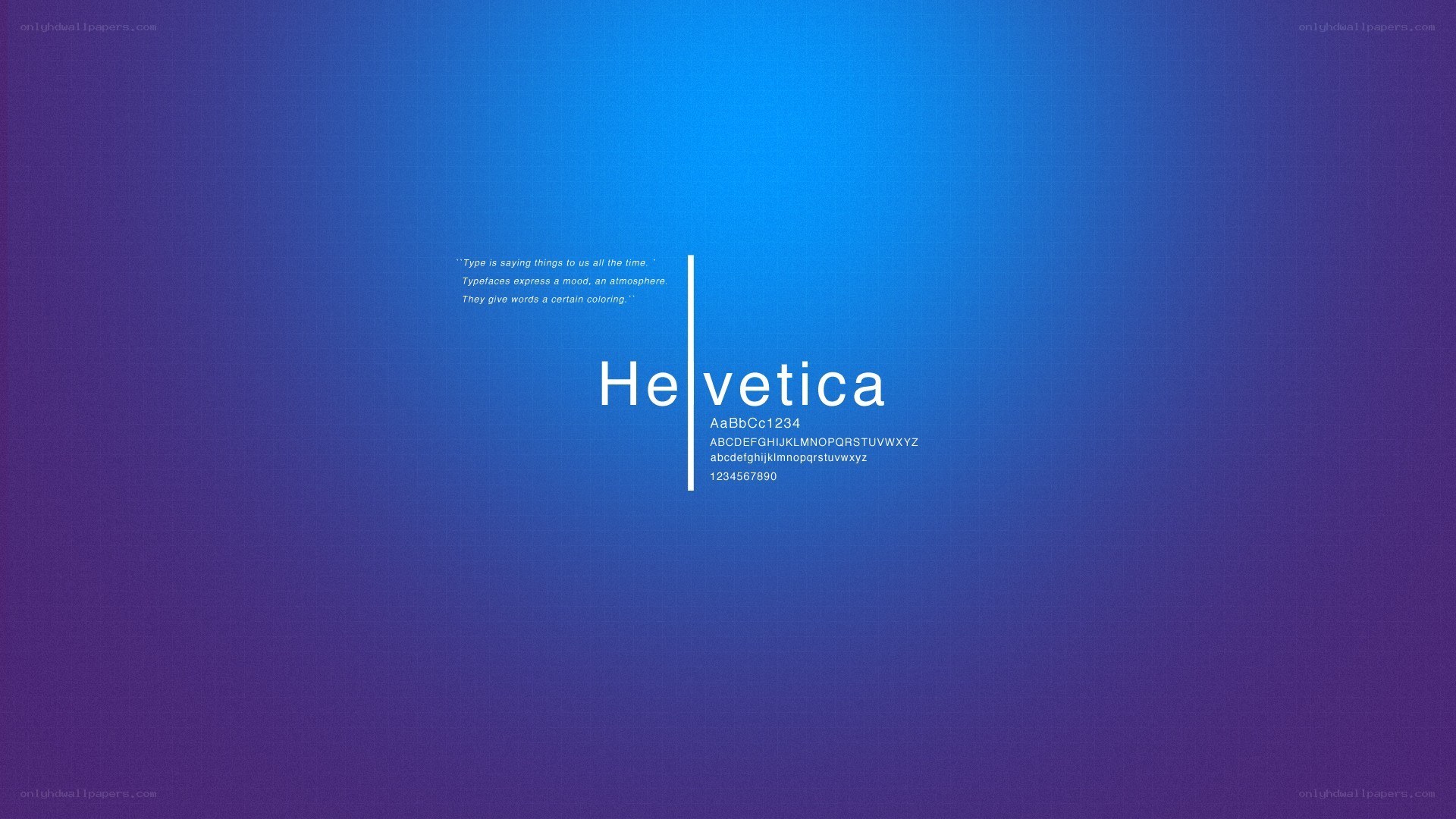 Helvetica font display