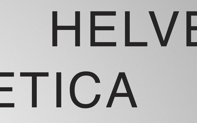 Helvetica font sample