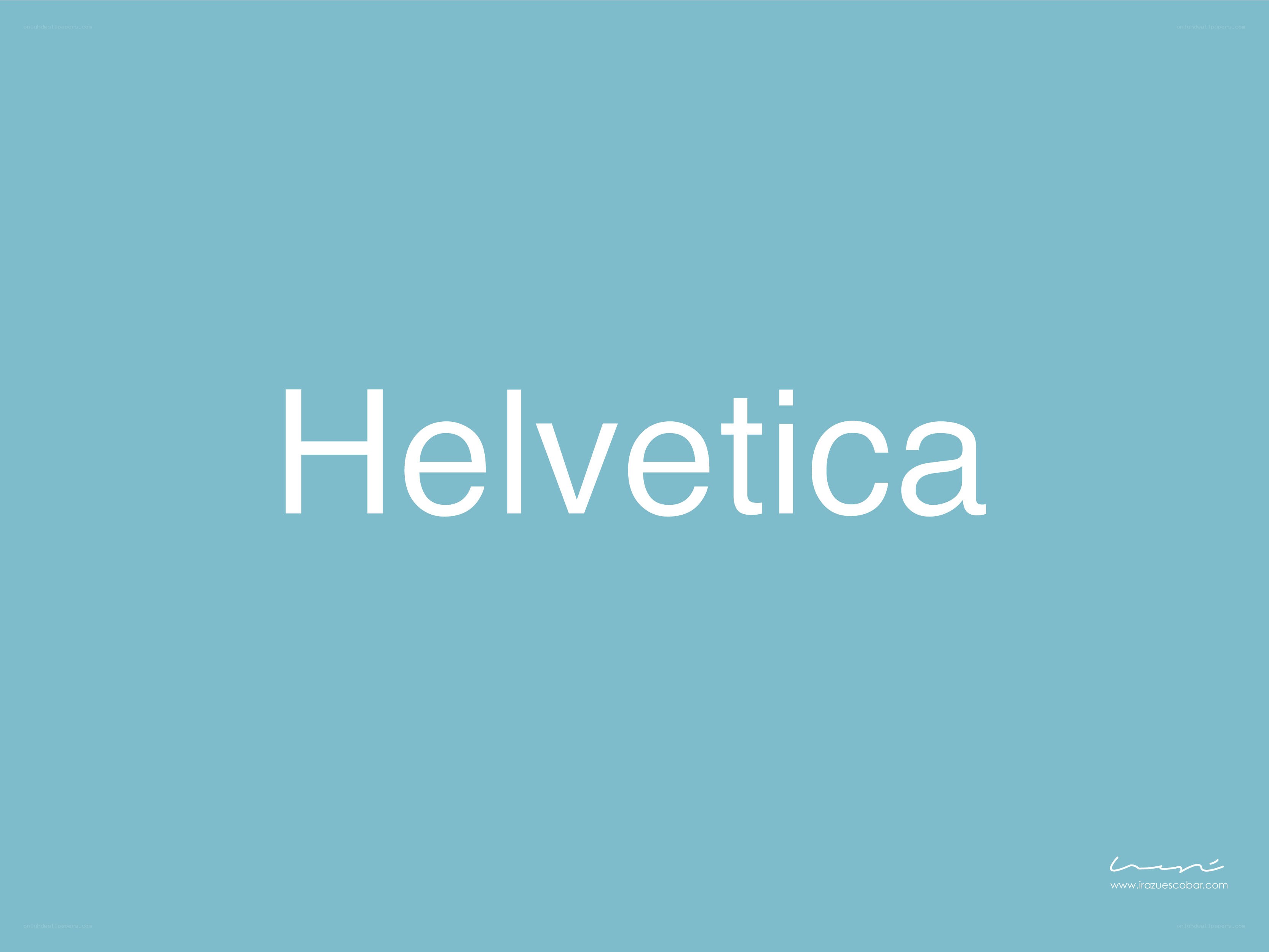 Helvetica font sample