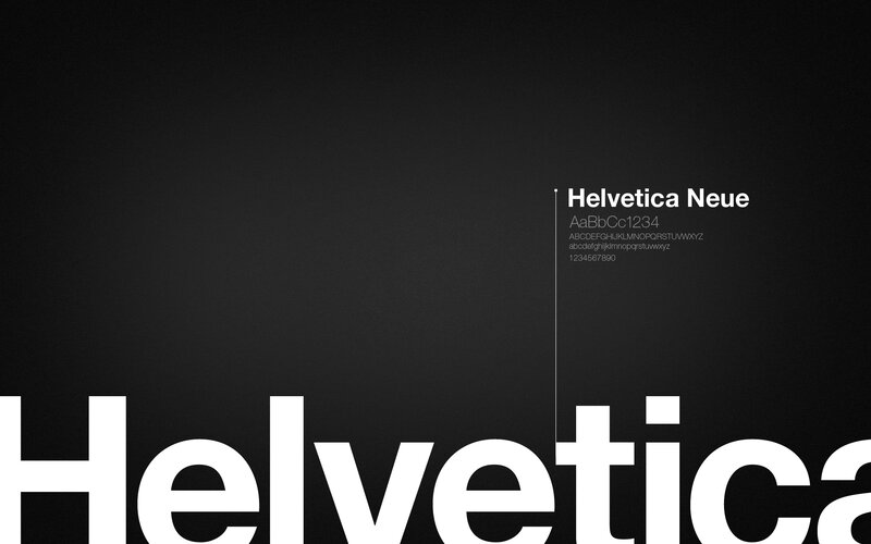 Helvetica Neue Font Sample — Black